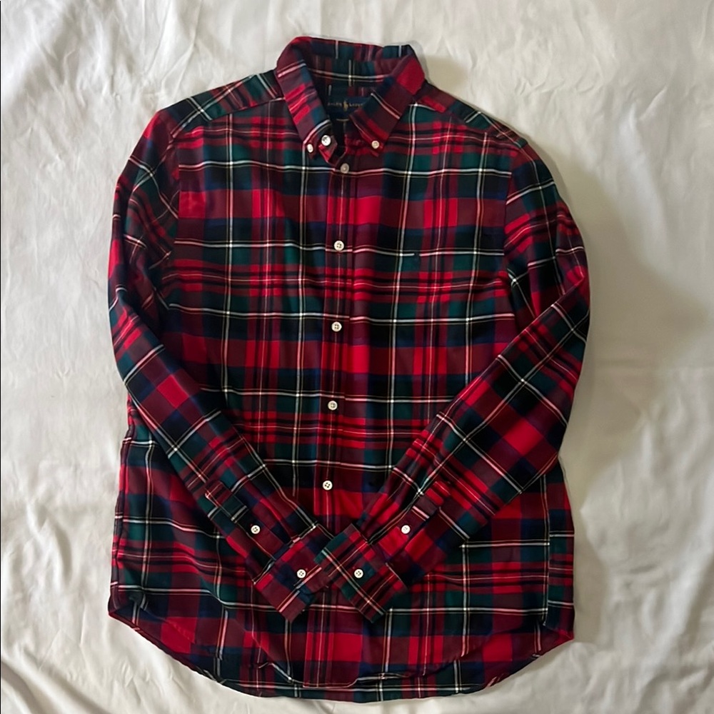 Men's Red Plaid Shirt